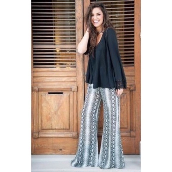 Show Me Your Mumu Tass Party Snakeprint Pants M - Picture 4 of 10